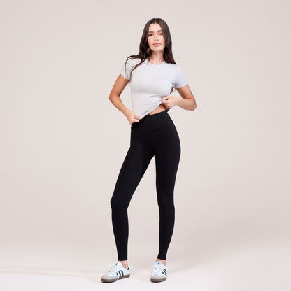 Everyday High Waisted Leggings - Black