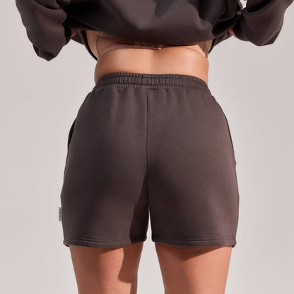 Curve Organic Sweat Shorts - Black Coffee