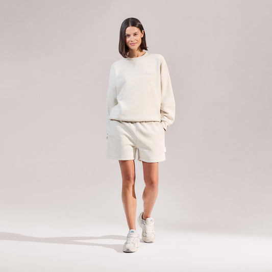 Organic Oversized Sweatshirt Euphoric - Ecru