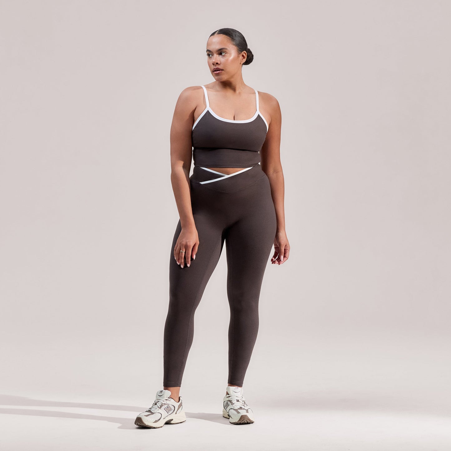 Ultimate Everyday Wrap Waist Leggings - Black Coffee