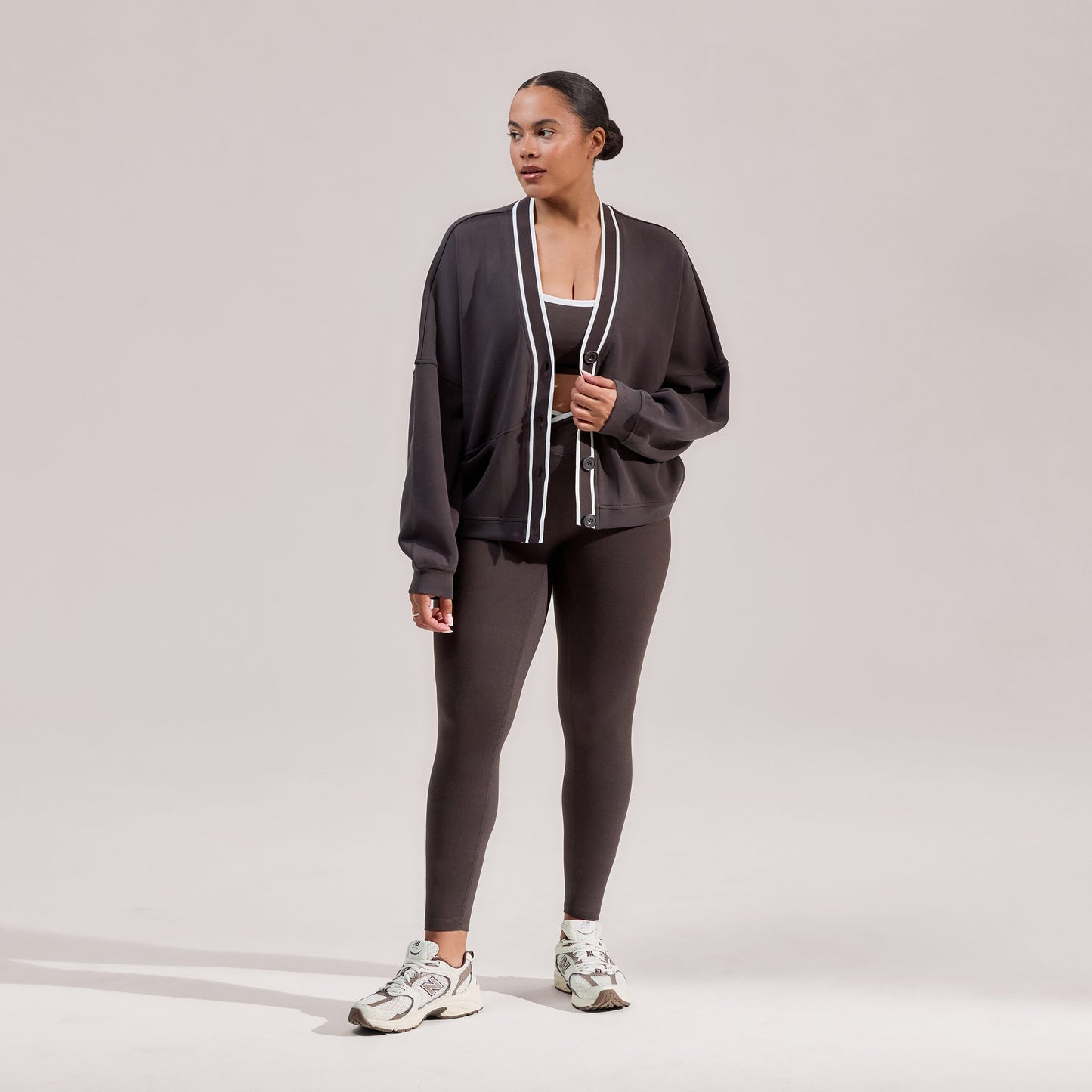 Curve Ultimate Everyday Cardigan - Black Coffee