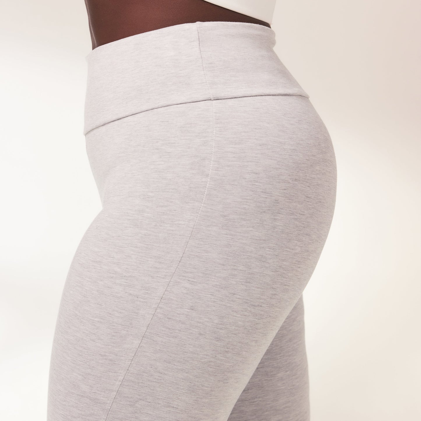 Curve lightweight Flare Leggings - Light Grey Marl