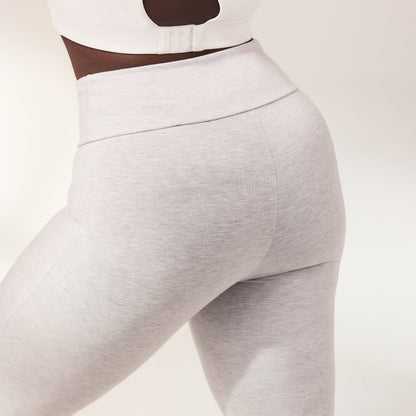 Curve lightweight Flare Leggings - Light Grey Marl