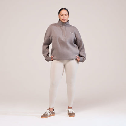 Curve Everyday High Waisted Leggings - Oatmeal Beige