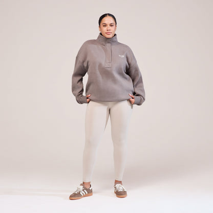 Curve Everyday High Waisted Leggings - Oatmeal Beige