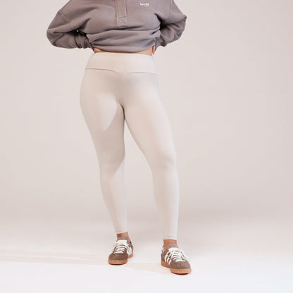 Curve Everyday High Waisted Leggings - Oatmeal Beige