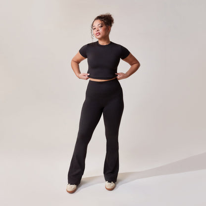Curve Ultimate Everyday Flare Leggings - Black