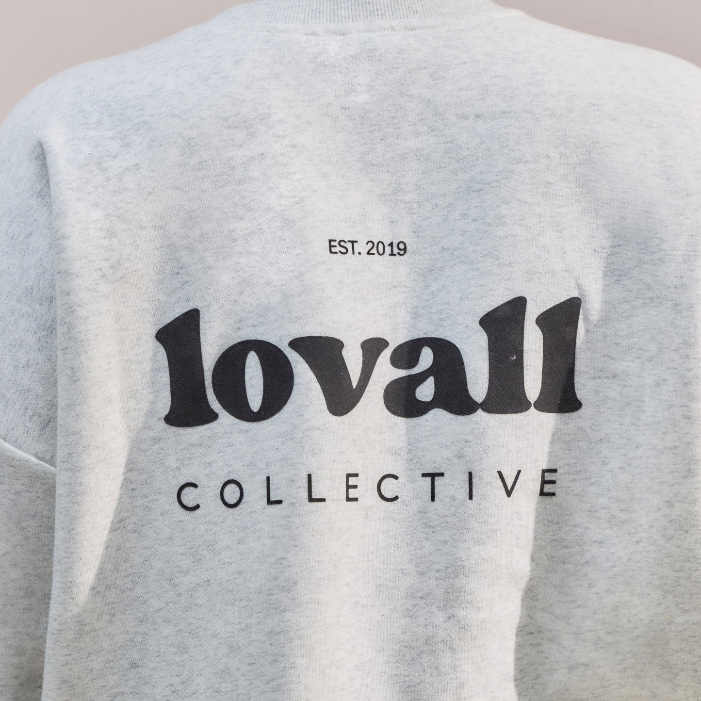 Curve Organic Oversized Sweatshirt Collective  - Light Grey Marl