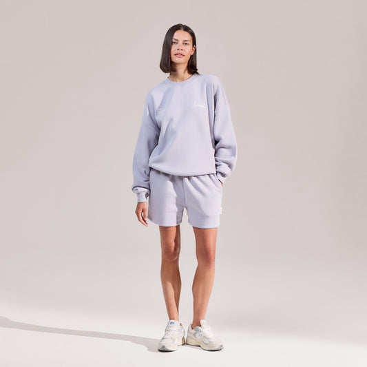 Organic Sweat Shorts - Lilac Mist