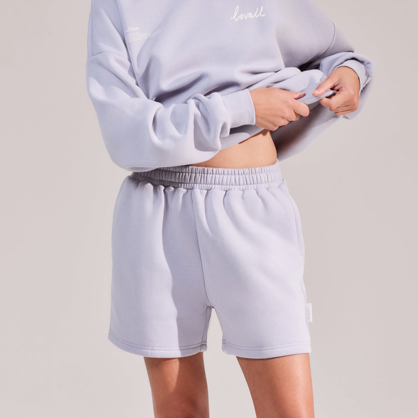 Organic Sweat Shorts - Lilac Mist