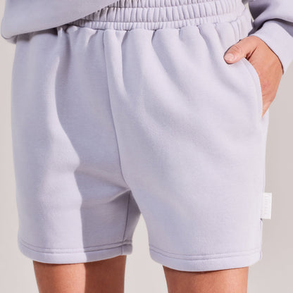 Organic Sweat Shorts - Lilac Mist