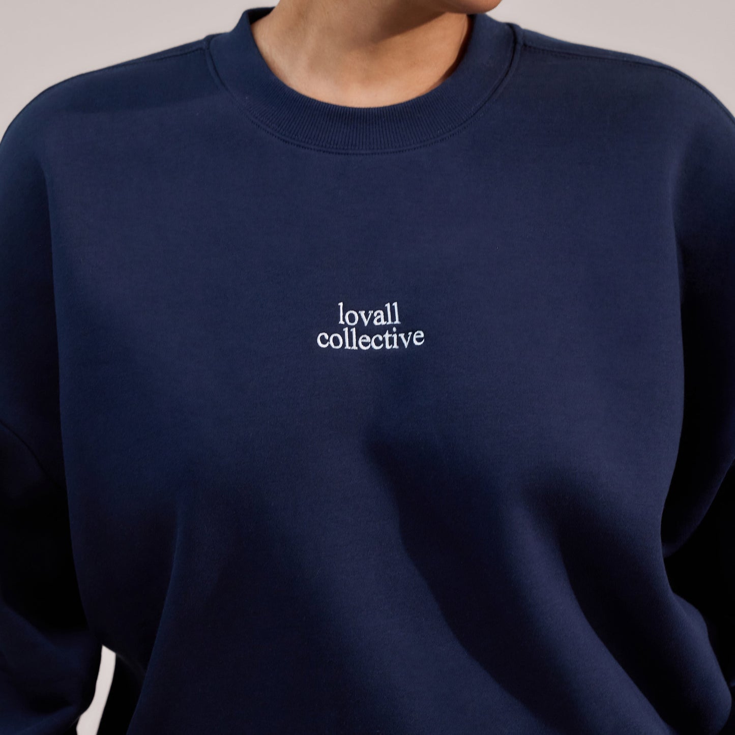 Curve Organic Oversized Sweatshirt The Lovall Collective - Navy
