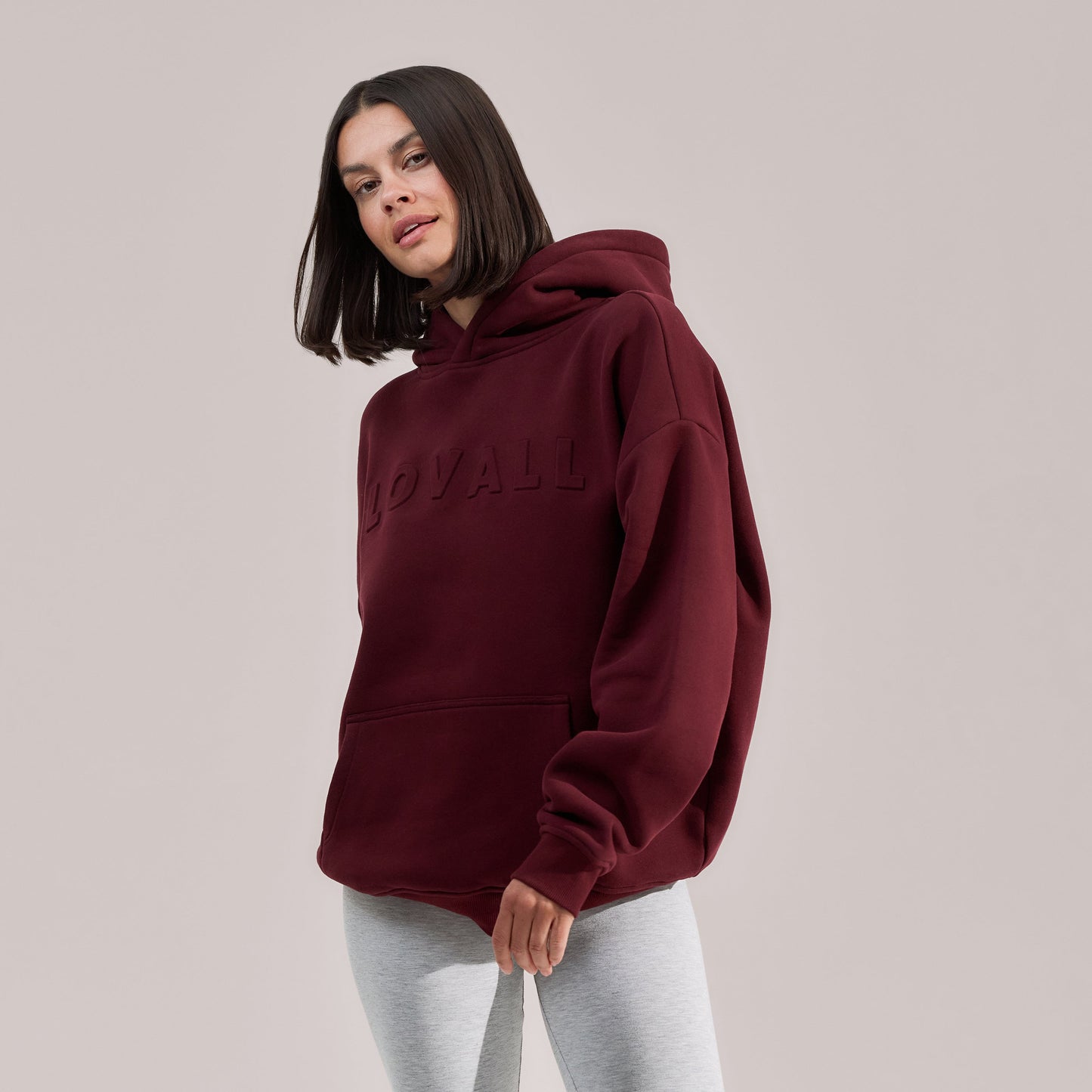 Heavyweight Oversized Hoodie - Burgundy