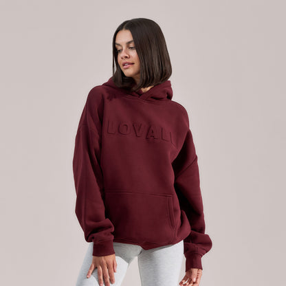 Heavyweight Oversized Hoodie - Burgundy