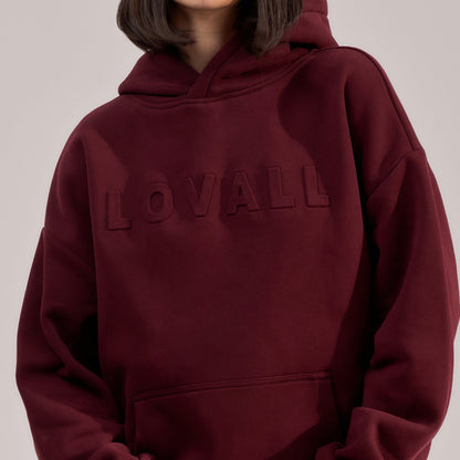Heavyweight Oversized Hoodie - Burgundy