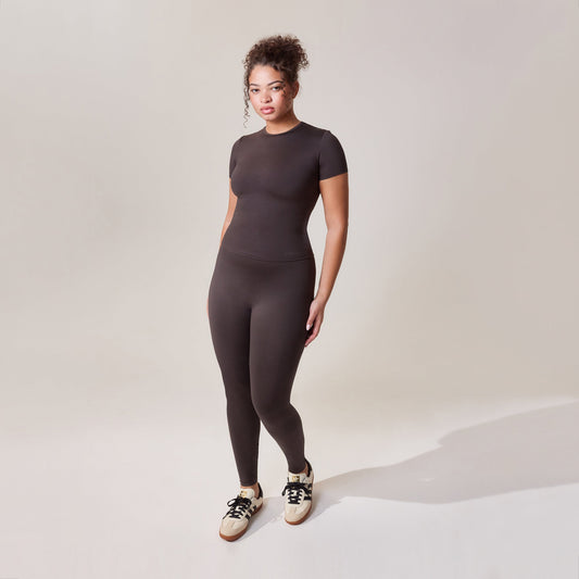 Curve Ultimate Everyday Leggings - Black Coffee