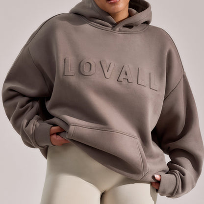 Curve Heavyweight Oversized Hoodie - Mocha