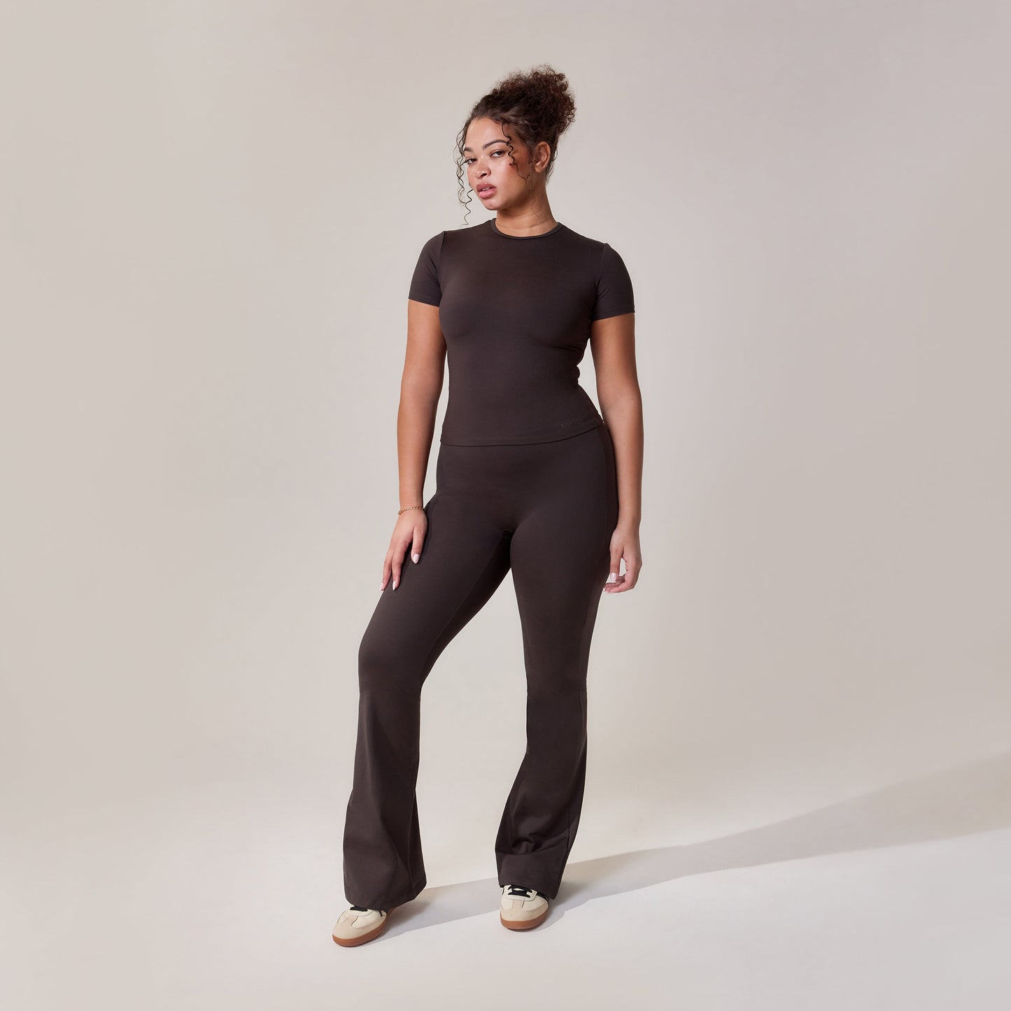 Curve Ultimate Everyday Flare Leggings - Black Coffee