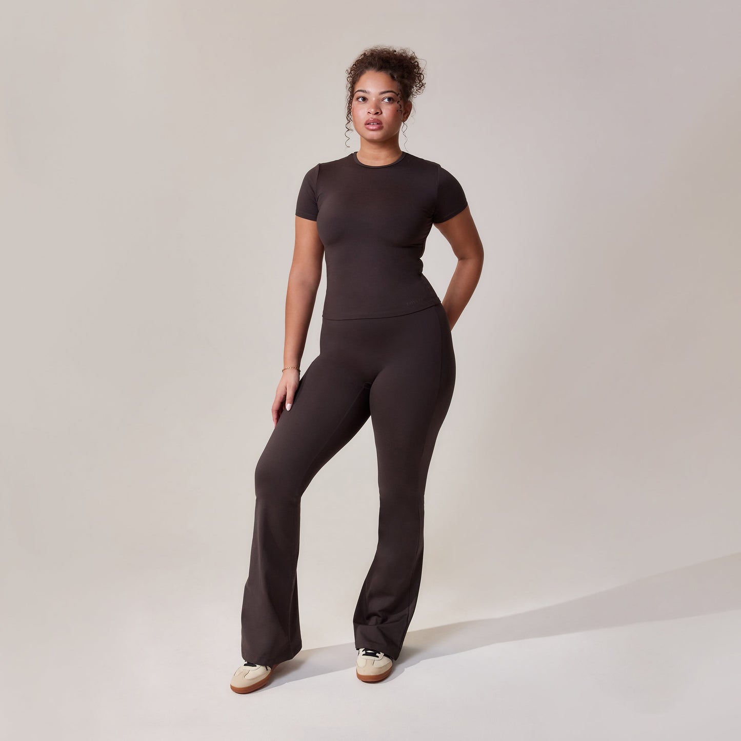 Curve Ultimate Everyday Flare Leggings - Black Coffee