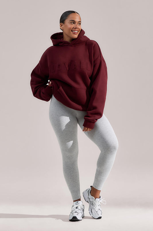 Curve Lightweight Everyday High Waisted Leggings - Light Grey Marl