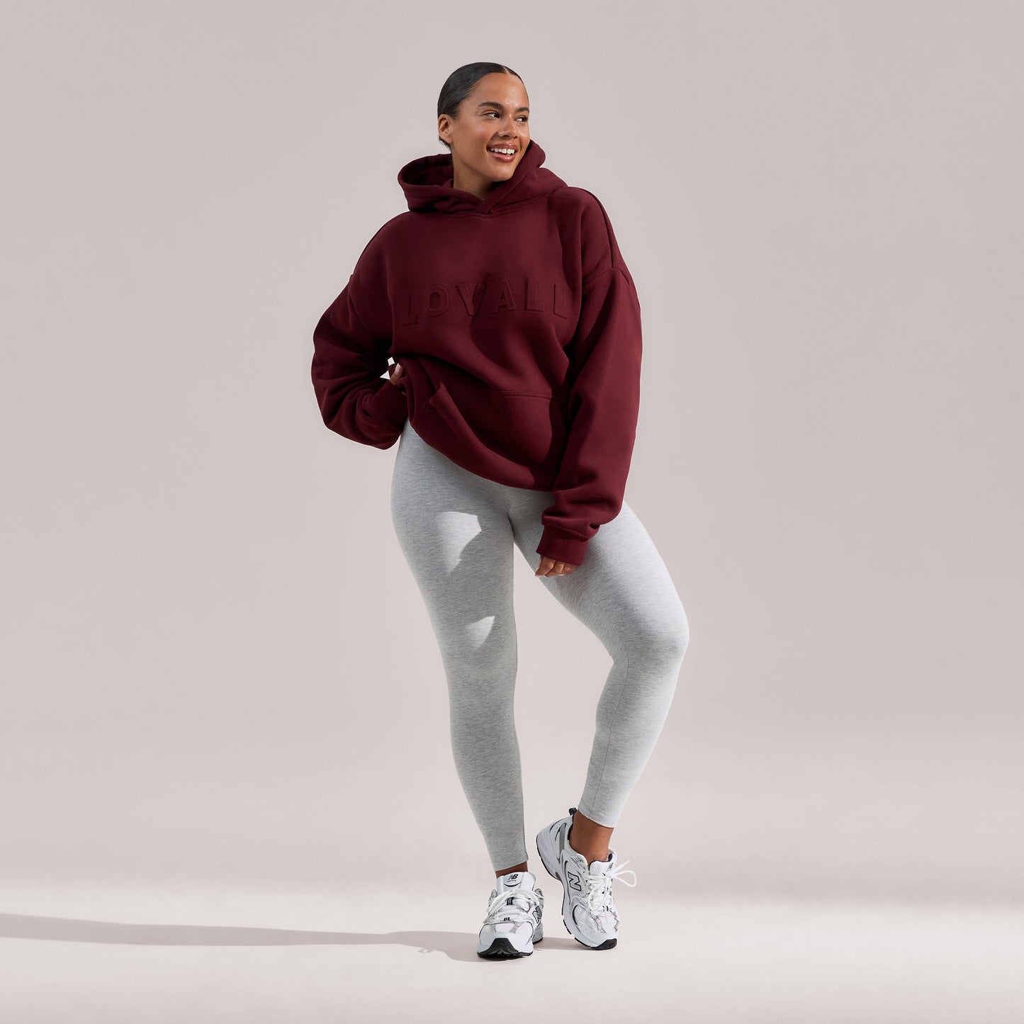 Curve Heavyweight Oversized Hoodie - Burgundy