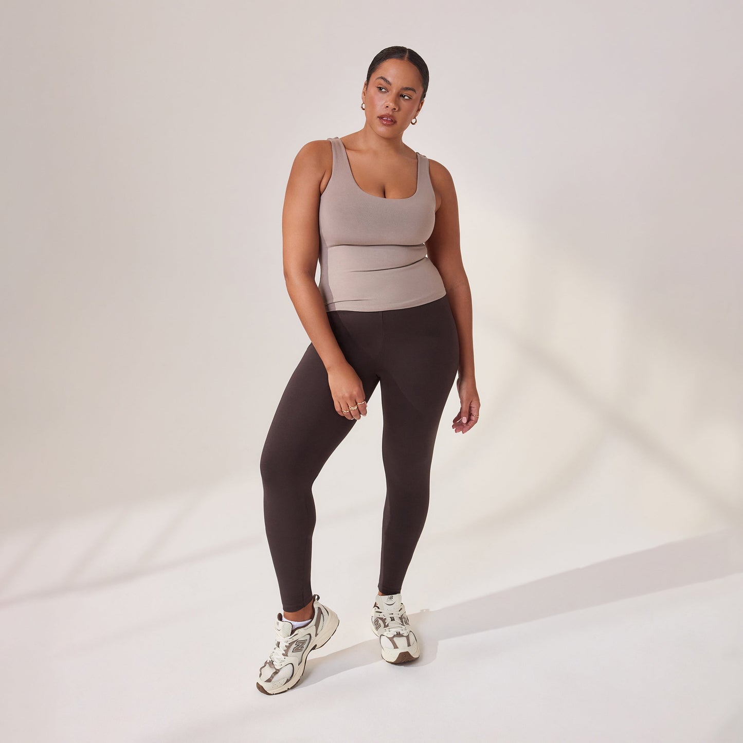 Curve Lightweight Everyday Tank Top - Stone