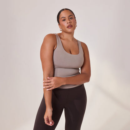Curve Lightweight Everyday Tank Top - Stone