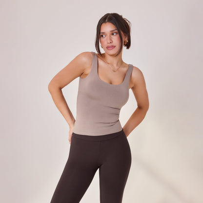 Lightweight Everyday Tank Top - Stone