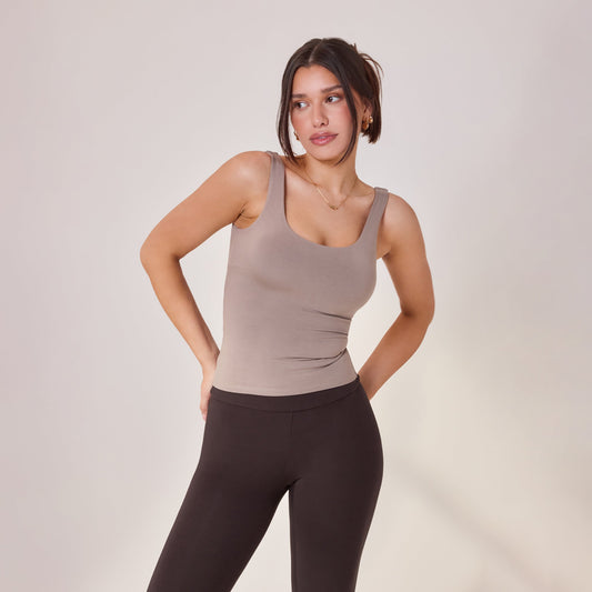 Lightweight Everyday Tank Top - Stone