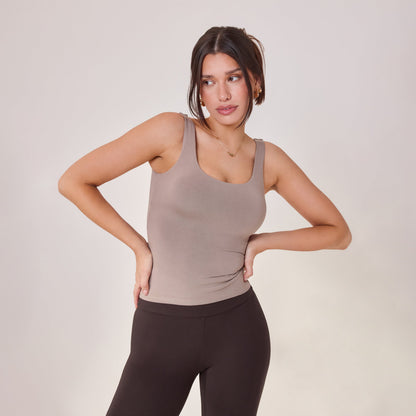 Lightweight Everyday Tank Top - Stone