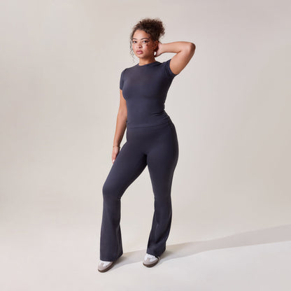 Curve Ultimate Everyday Flare Leggings - Vintage Navy