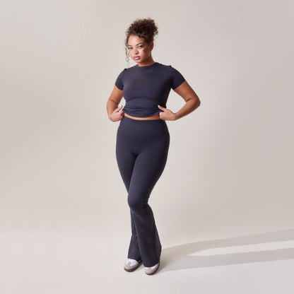 Curve Ultimate Everyday Flare Leggings - Vintage Navy