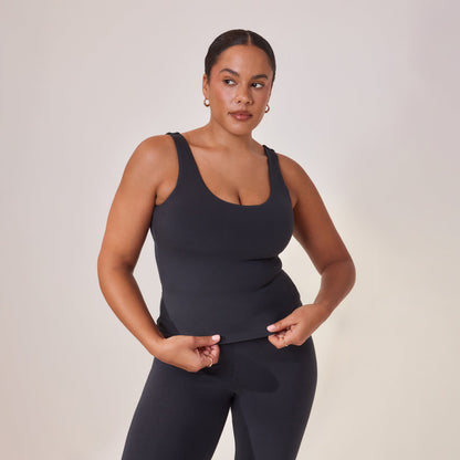 Curve Lightweight Everyday Tank Top - Vintage Navy