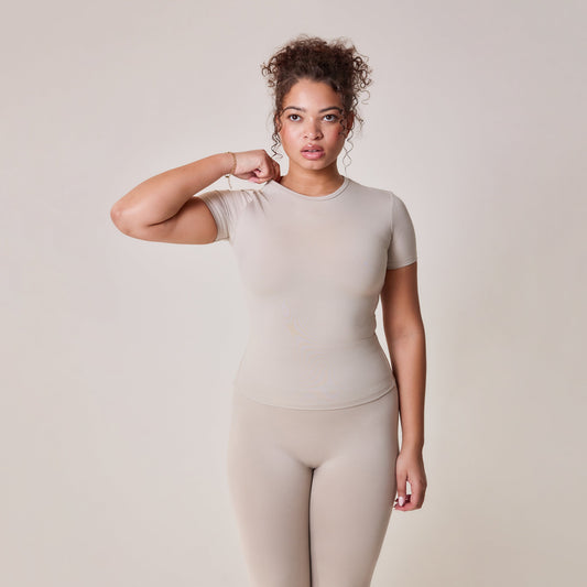 Curve Ultimate Everyday T-shirt - Oatmeal Beige