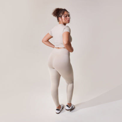 Curve Ultimate Everyday Leggings - Oatmeal Beige