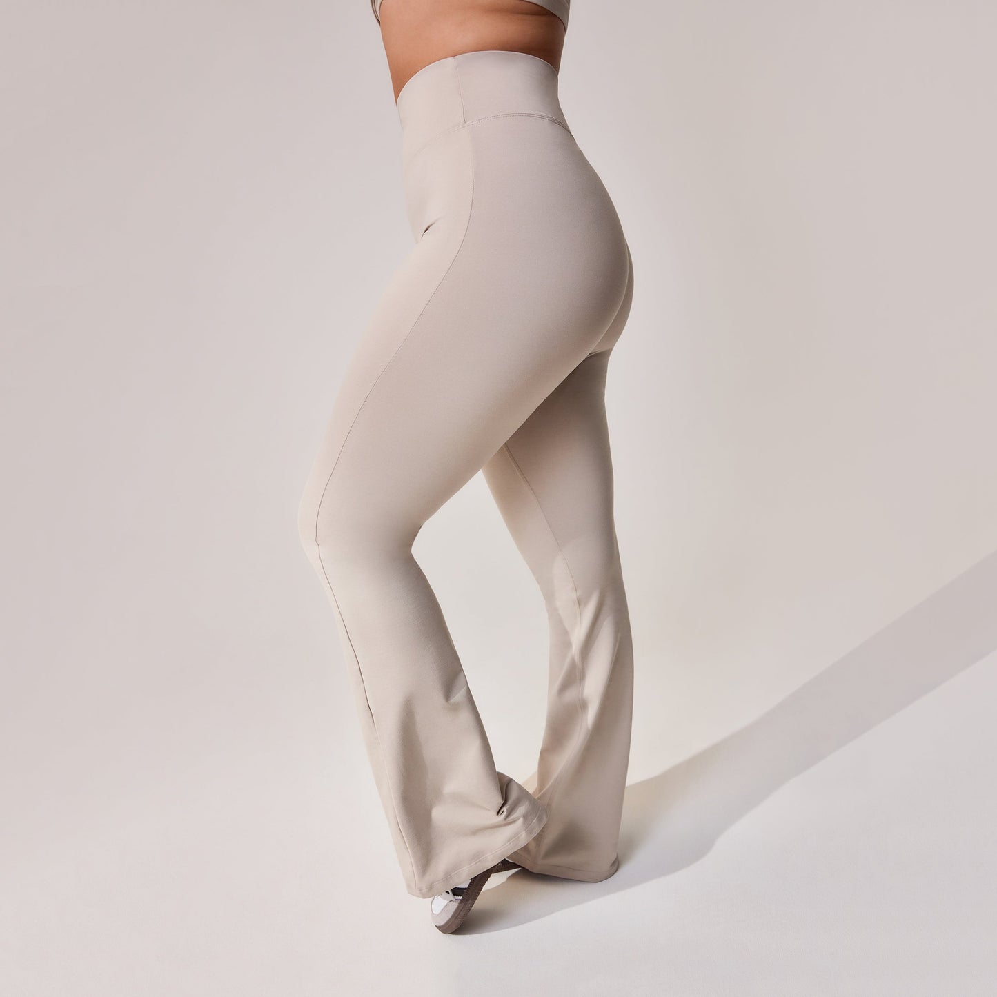 Curve Ultimate Everyday Flare Leggings - Oatmeal Beige