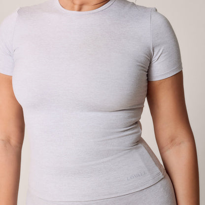 Curve Ultimate Everyday T-shirt - Light Grey Marl