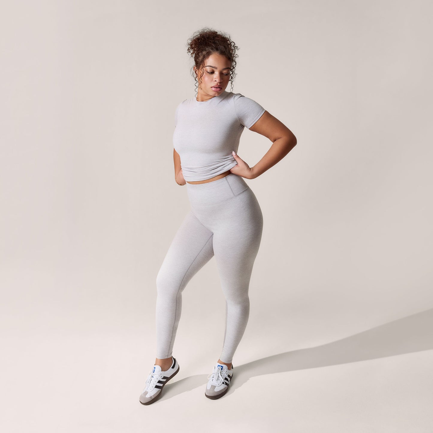 Curve Ultimate Everyday Leggings - Light Grey Marl