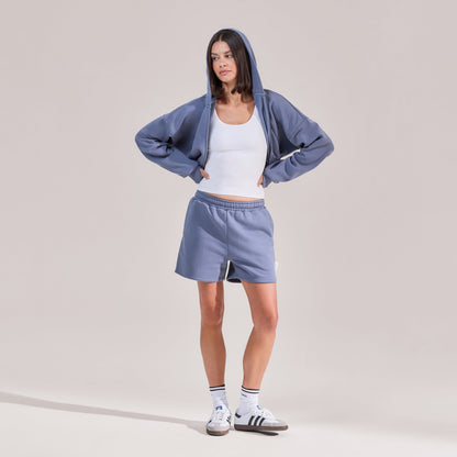 Organic Sweat Shorts - Ice Blue