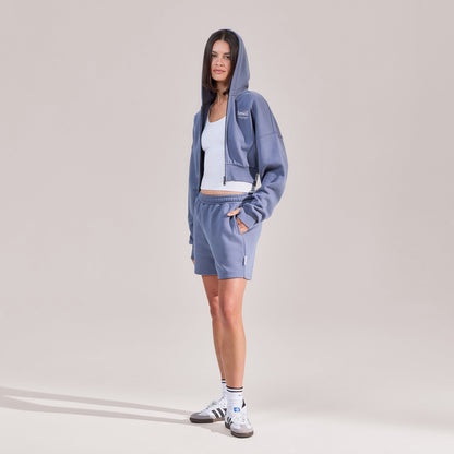 Organic Sweat Shorts - Ice Blue