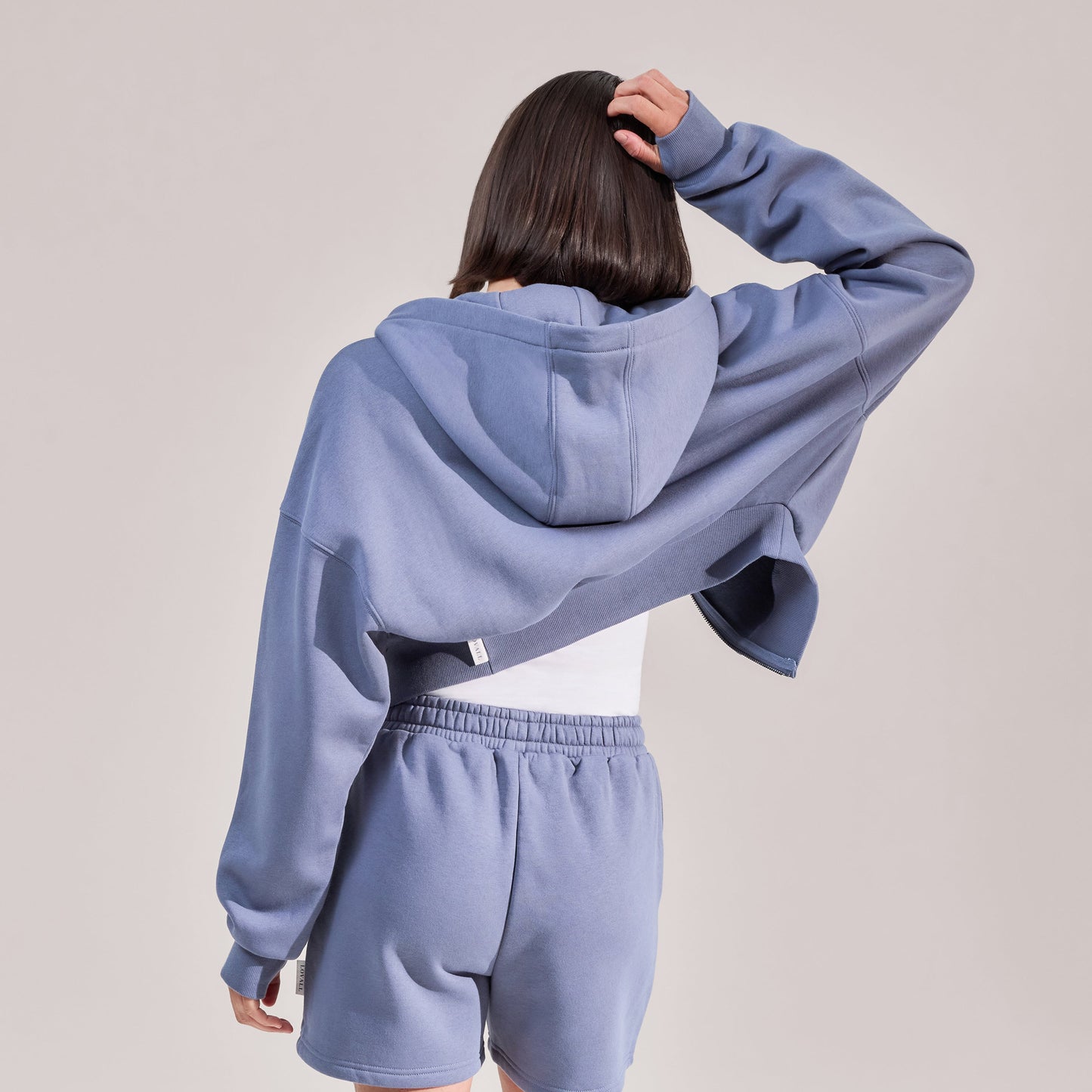 Organic Sweat Shorts - Ice Blue