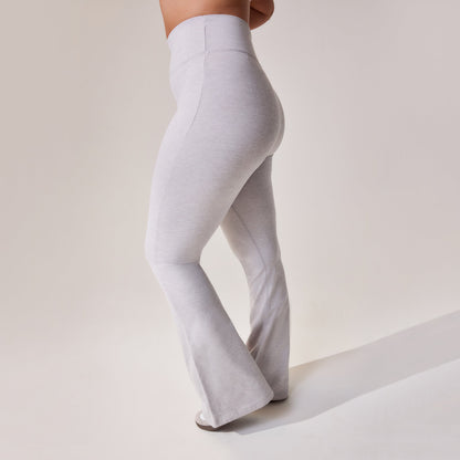 Curve Ultimate Everyday Flare Leggings - Light Grey Marl