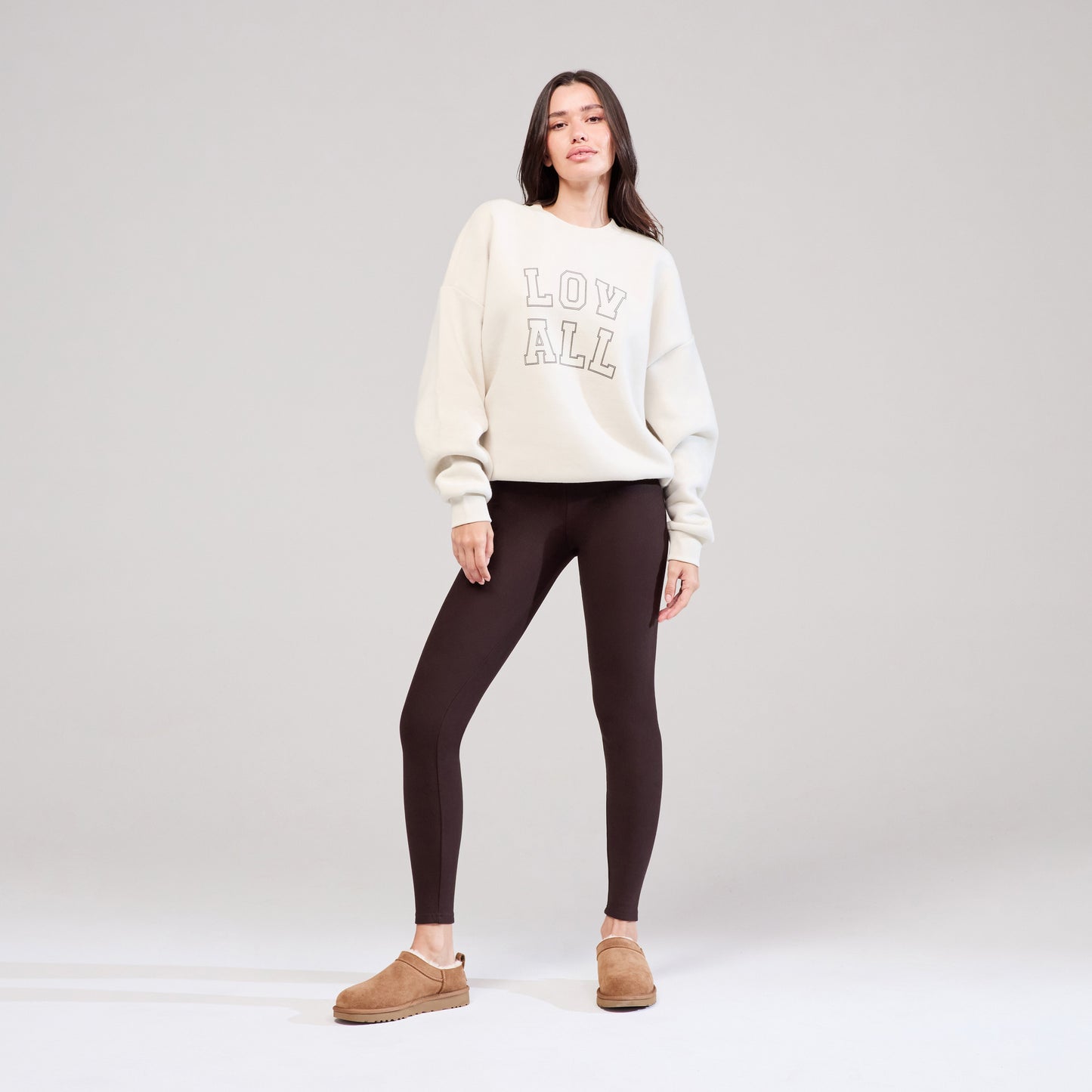 Winter Everyday High Waisted Leggings - Espresso Brown