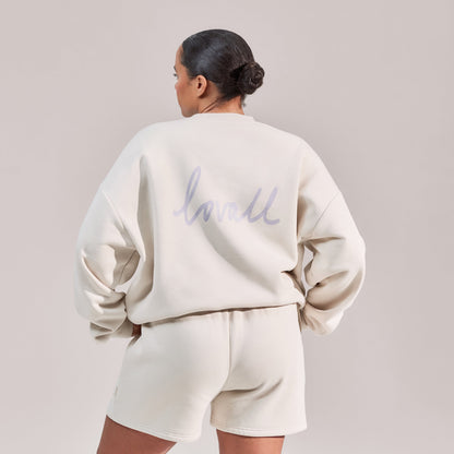 Curve Organic Oversized Sweatshirt Euphoric - Ecru