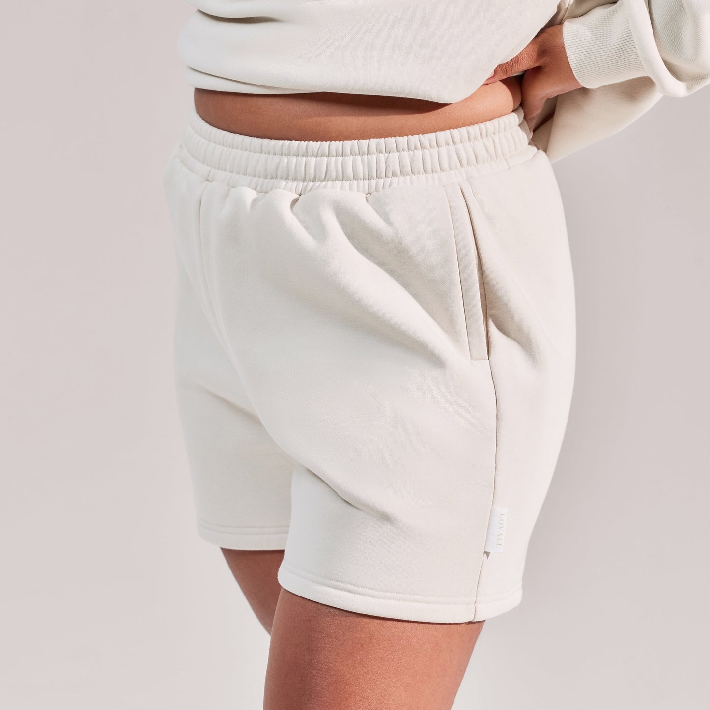 Curve Organic Sweat Shorts - Ecru