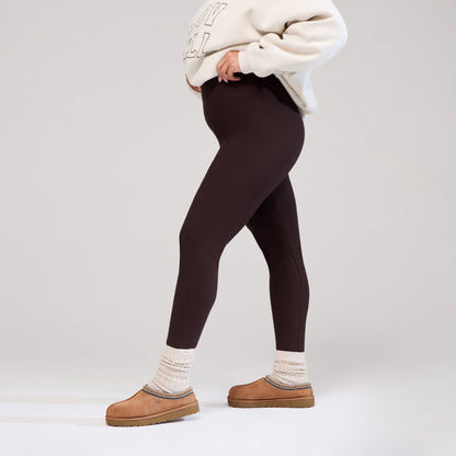 Curve Winter Everyday High Waisted Leggings - Espresso Brown