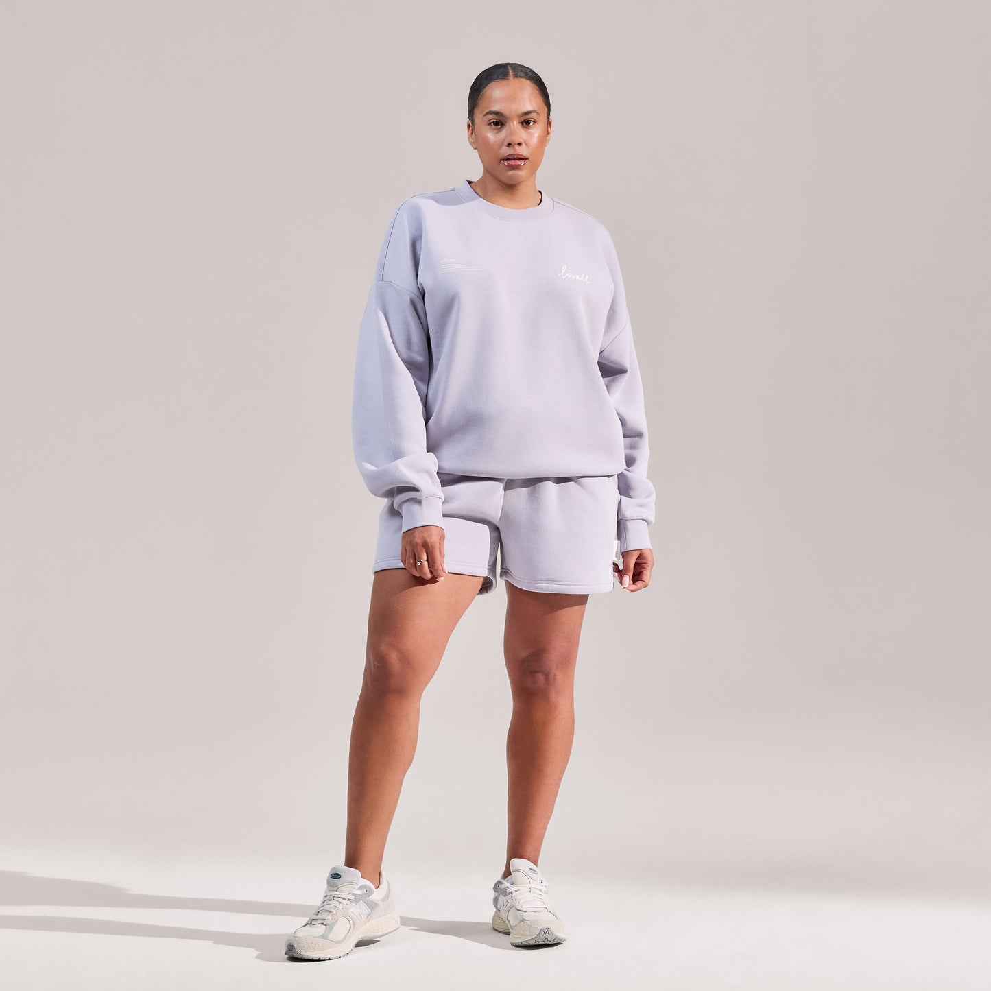 Curve Organic Sweat Shorts - Lilac Mist