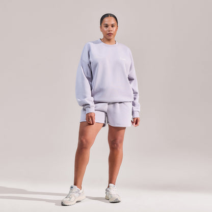 Curve Organic Sweat Shorts - Lilac Mist