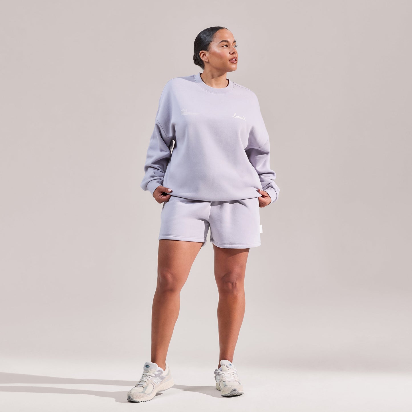 Curve Organic Oversized Sweatshirt Euphoric - Lilac Mist