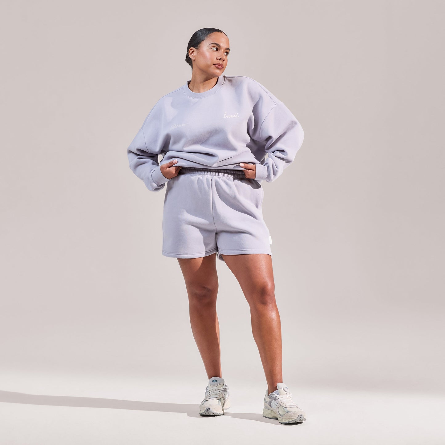 Curve Organic Sweat Shorts - Lilac Mist